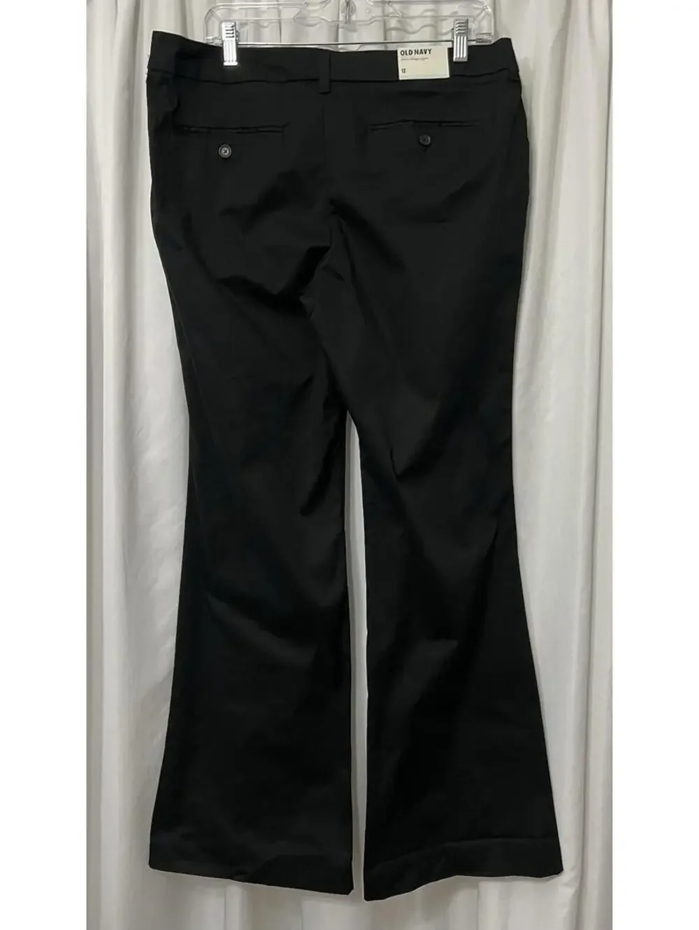 Women's NWT OLD NAVY Ultimate Trouser BLACK Stretch Sz 12 - Picture 2 of 9